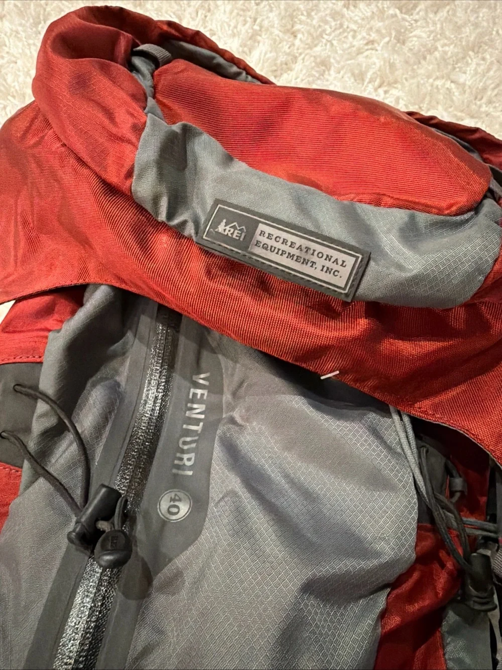 REI Red and Gray Technical Hiking Backpack